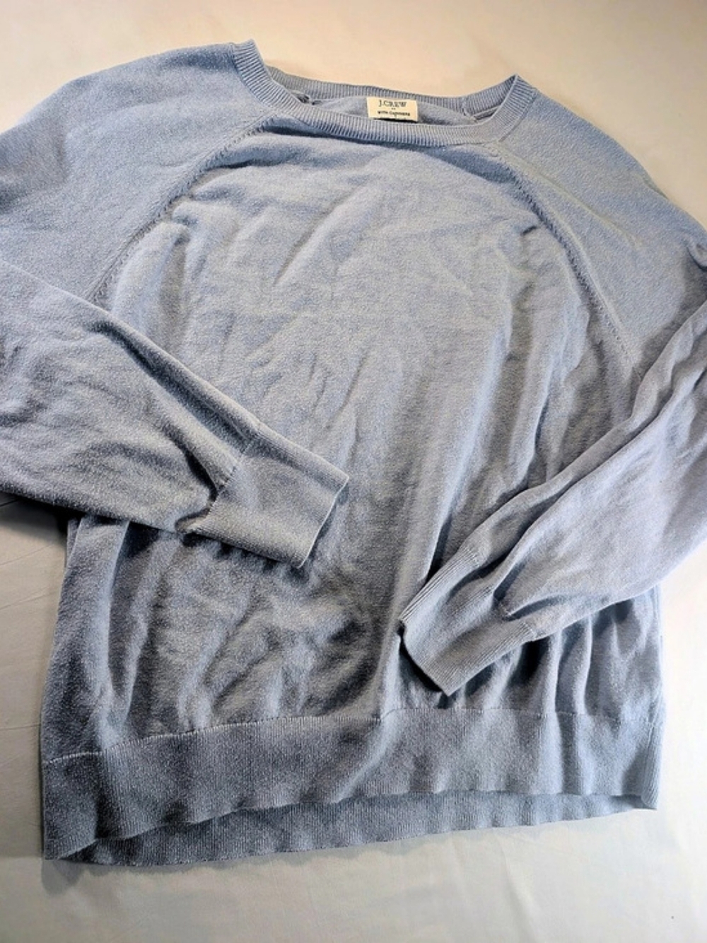 J.Crew Cashmere Classic-fit Crewneck Sweater Sky Blue